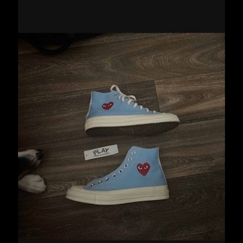 Comme does garçons PLAY x Chuck 70 High ‘bright blue’